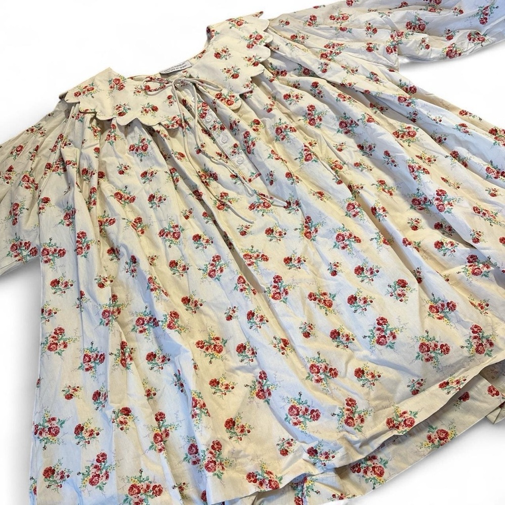 NWT Zoco Floral Long Sleeve Oversized Mini Dress - Picture 6 of 8